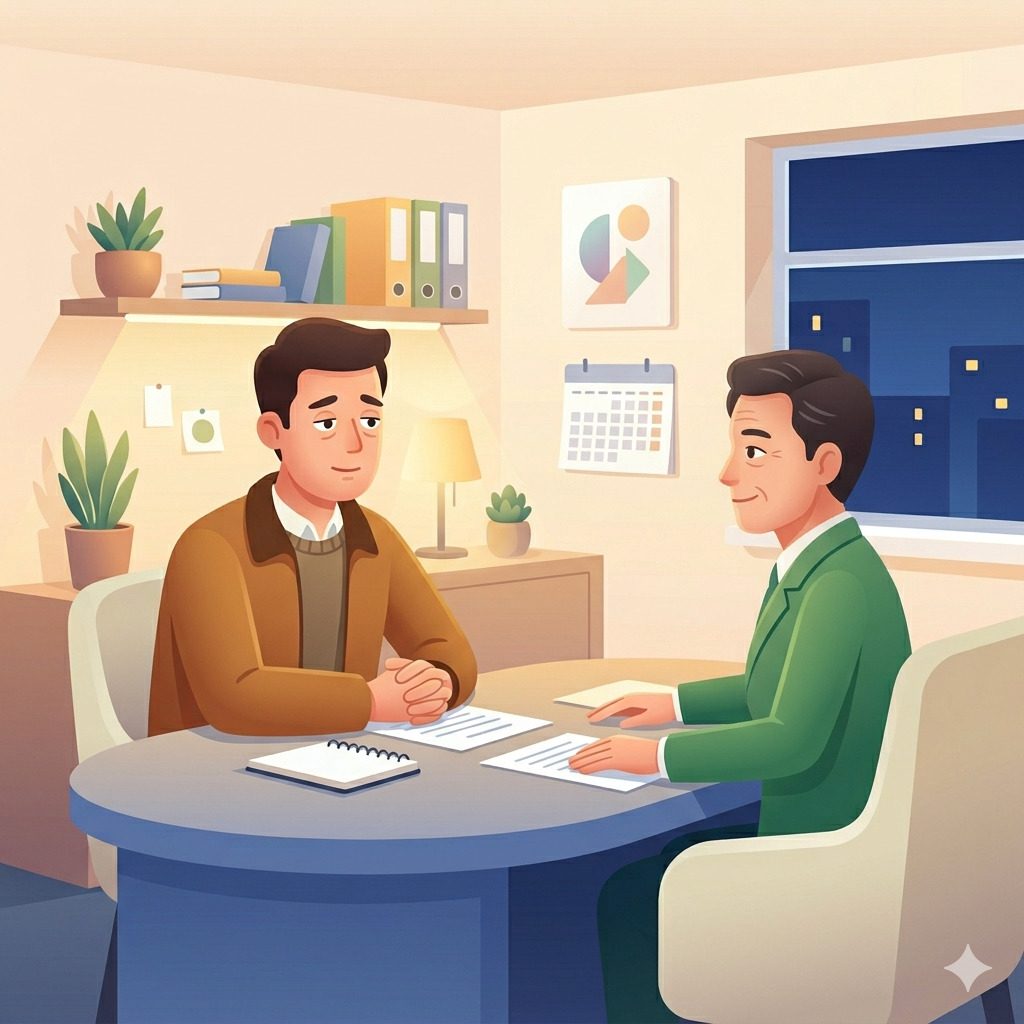 상담 중인 법무사